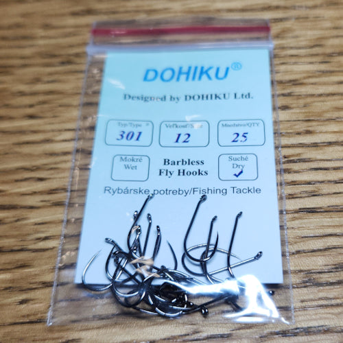DOHIKU Hooks HDD 301 Barbless Dry Fly - Troutlore Fly Tying Store Australia