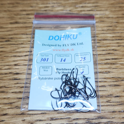 DOHIKU Hooks HDD 301 Barbless Dry Fly - Troutlore Fly Tying Store Australia