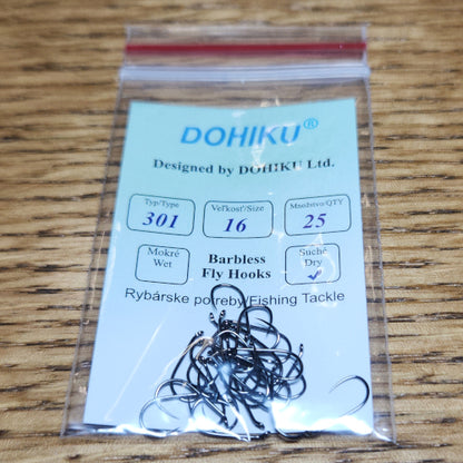 DOHIKU Hooks HDD 301 Barbless Dry Fly - Troutlore Fly Tying Store Australia