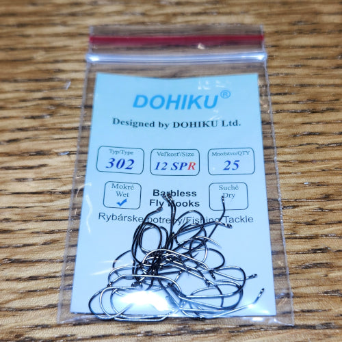 DOHIKU Hooks HDN 302/SPR Barbless Racing Nymph - Troutlore Fly Tying Shop Australia