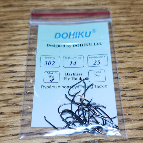 DOHIKU Hooks HDN 302 Barbless Nymph - Troutlore Fly Tying Store Australia