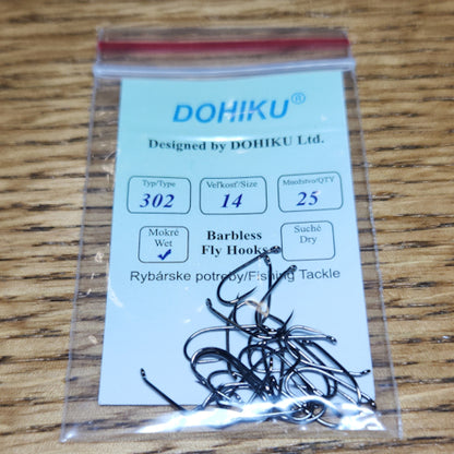 DOHIKU Hooks HDN 302 Barbless Nymph - Troutlore Fly Tying Store Australia