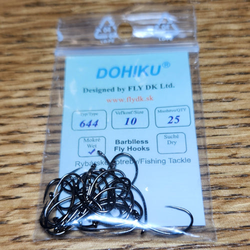 DOHIKU Hooks HDG 644 Barbless Grub - Troutlore Fly Tying Materials Australia