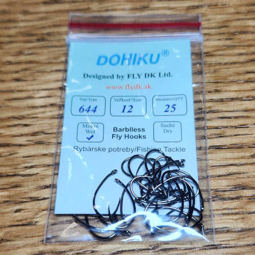DOHIKU Hooks HDG 644 Barbless Grub - Troutlore Fly Tying Materials Australia