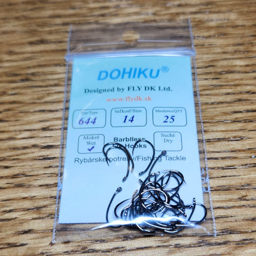 DOHIKU Hooks HDG 644 Barbless Grub - Troutlore Fly Tying Materials Australia