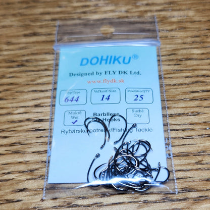 DOHIKU Hooks HDG 644 Barbless Grub - Troutlore Fly Tying Materials Australia