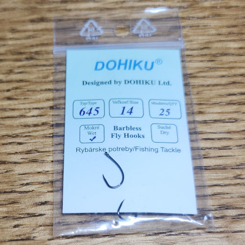 DOHIKU Hooks HDG 645 Barbless Pupae - Troutlore Fly Tying Store Australia