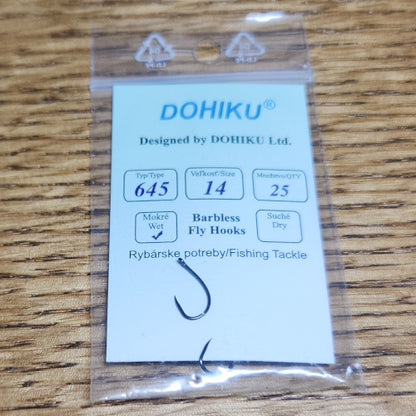 DOHIKU Hooks HDG 645 Barbless Pupae - Troutlore Fly Tying Store Australia