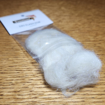 Troutlore Dry Flash Dub - Moth White - Troutlore Fly Tying Specialist Store Australia 