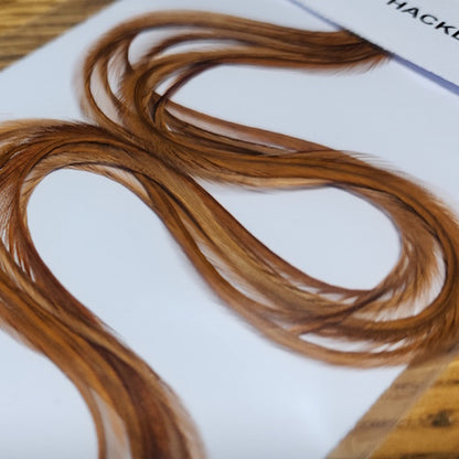 Troutlore Dry Fly Hackle Half Pack – Dyed Brown - Troutlore Fly Tying Hackles Australia