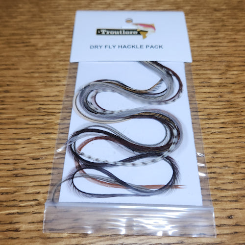 Troutlore Dry Fly Hackle Half Pack – Mixed - Troutlore Fly Tying Shop Australia