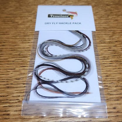 Troutlore Dry Fly Hackle Half Pack – Mixed - Troutlore Fly Tying Shop Australia