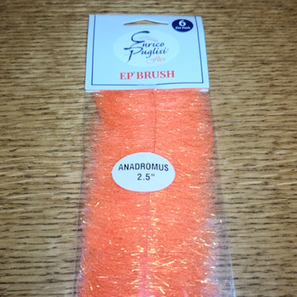 Enrico Puglisi EP Anadromus Brush 2.5″ - Fluoro Orange - Troutlore Fly Tying Store Australia