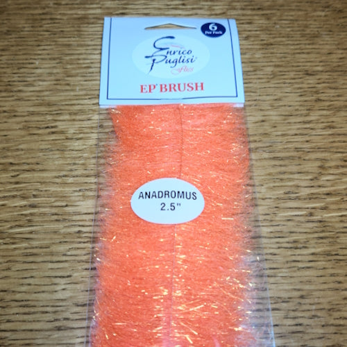Enrico Puglisi EP Anadromus Brush 2.5″ - Fluoro Orange - Troutlore Fly Tying Store Australia