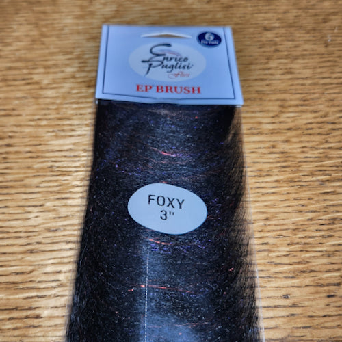 Enrico Puglisi EP Foxy Brush 3.0″ - Black - Troutlore Fly Tying Shop Australia
