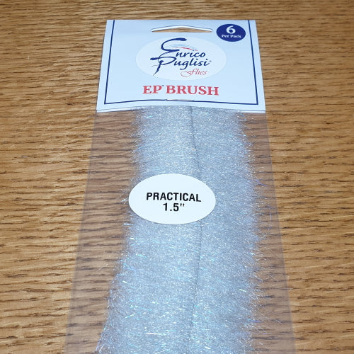 Enrico Puglisi EP Articulated Brush 1.5″ Practical - Silver Grey - Troutlore Australia's Fly Tying Specialist Store