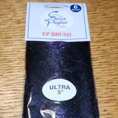 Enrico Puglisi EP Ultra Brush 5″ - Mystic Black - Troutlore Fly Tying Dubbing Brush Materials Australia