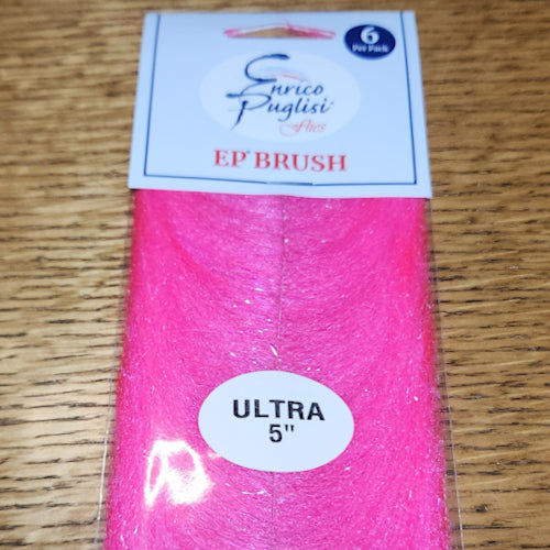 Enrico Puglisi EP Ultra Brush 5″ - Brilliant Pink - Troutlore Fly Tying Dubbing Brush Shop Australia