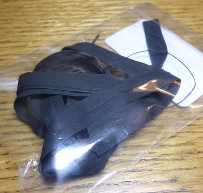 Hareline Dubbin Fine Round Rubber Legs Black