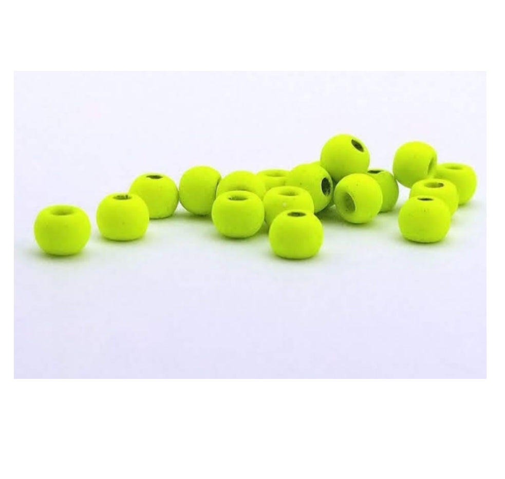 Firehole Stones Tungsten Beads Chartreuse- Troutlore Fly Tying Australia