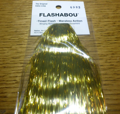Hedron Flashabou - Gold - Troutlore Fly Tying Materials Australia