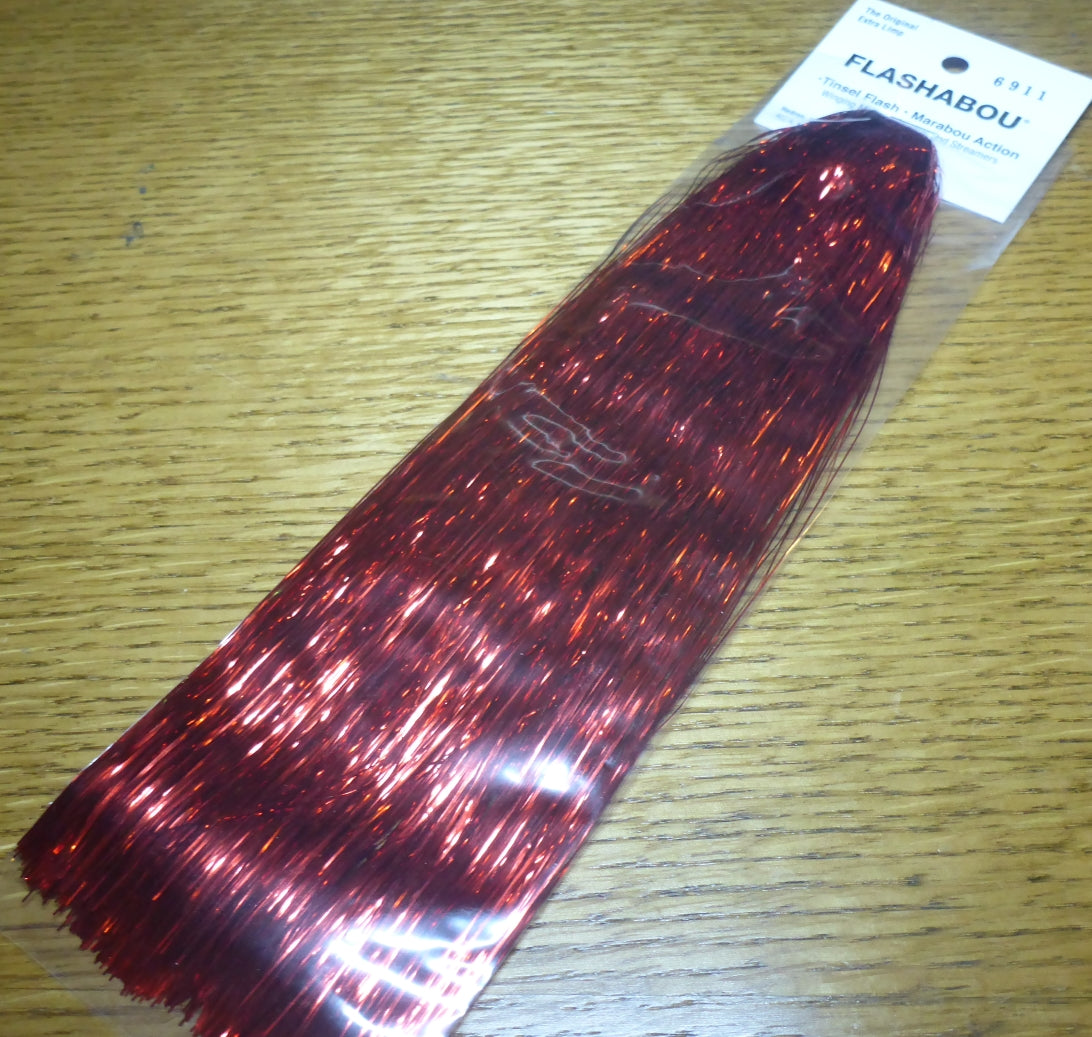 Hedron Flashabou - Red - Troutlore Fly Tying Supplies Australia
