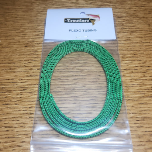 Flexo Crab Tubing - Baize Green - Troutlore Fly Tying Store