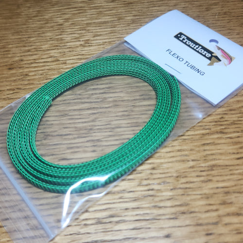 Flexo Crab Tubing - Baize Green - Troutlore Fly Tying Store