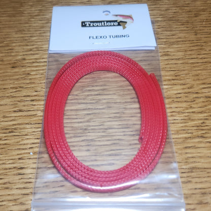 Flexo Crab Tubing - Red - Troutlore Saltwater Fly Tying Materials Australia