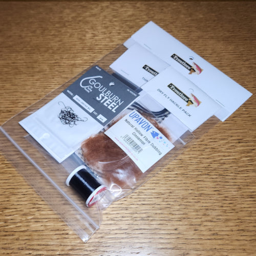Flying Foam Ant ‘TieYourOwn’ Kit - Troutlore Fly Tying Shop Australia