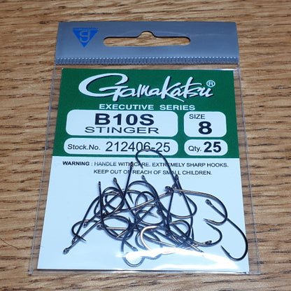 Gamakatsu F-11 Fly Hooks, No. 8, 20 Pieces - NS Black For Trout Fishing