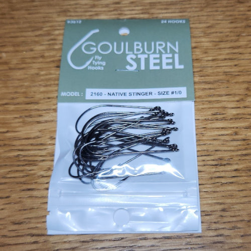Goulburn Steel 2160 Native Stinger Hooks - Troutlore Fly Tying Shop Australia