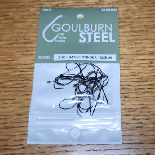 Goulburn Steel 2160 Native Stinger Hooks - Troutlore Fly Tying Shop Australia