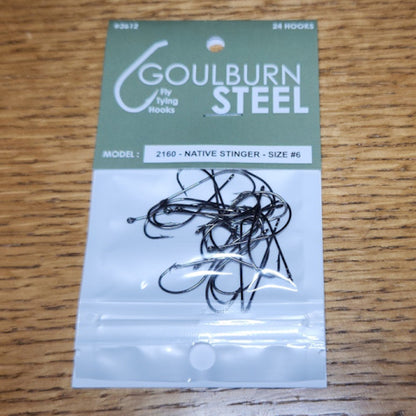Goulburn Steel 2160 Native Stinger Hooks - Troutlore Fly Tying Shop Australia