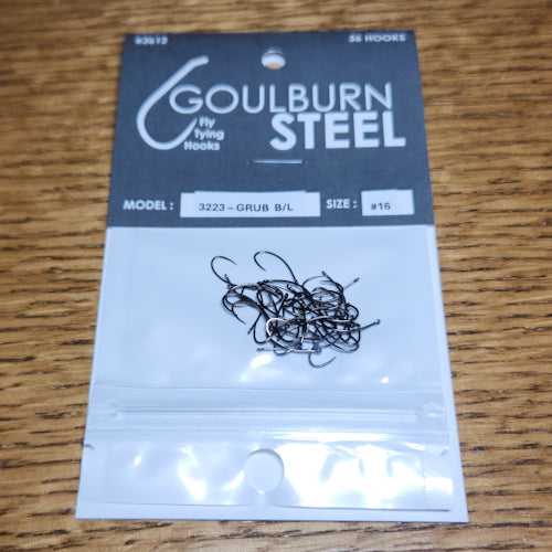 Goulburn Steel 3223 Barbless Grub Hooks - Troutlore Fly Tying Specialiast Store Australia