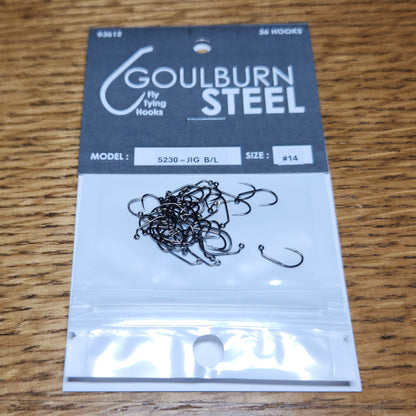 Goulburn Steel 5230 Barbless Jig Hooks - Troutlore Fly Tying Materials Australia