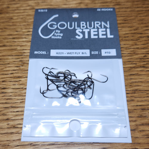 Goulburn Steel 6221 Barbless Wet Fly Hooks - Troutlore Fly Tying Supplies Australia