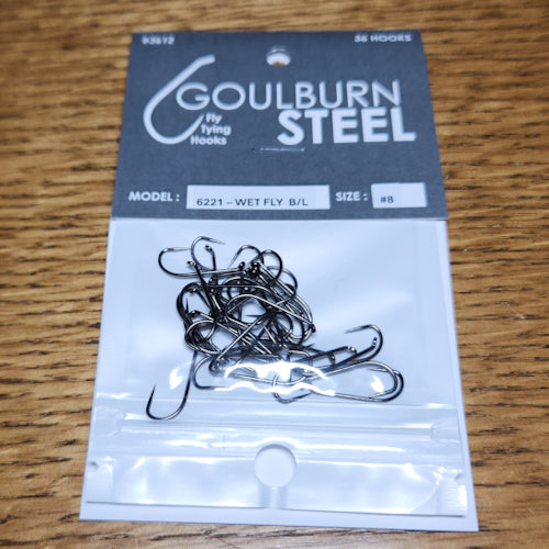 Goulburn Steel 6221 Barbless Wet Fly Hooks - Troutlore Fly Tying Supplies Australia