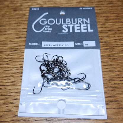Goulburn Steel 6221 Barbless Wet Fly Hooks - Troutlore Fly Tying Supplies Australia