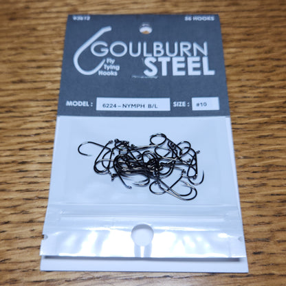 Goulburn Steel 6224 Barbless Nymph Hooks - Troutlore Fly Tying Shop Australia