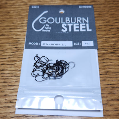 Goulburn Steel 6224 Barbless Nymph Hooks - Troutlore Fly Tying Shop Australia
