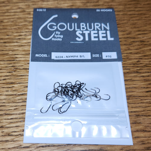 Goulburn Steel 6224 Barbless Nymph Hooks - Troutlore Fly Tying Shop Australia