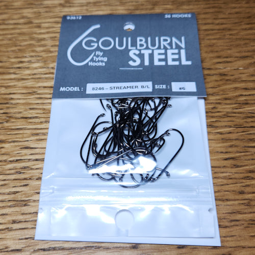 Goulburn Steel 8426 Barbless Streamer Hooks - Troutlore Fly Tying Store Australia