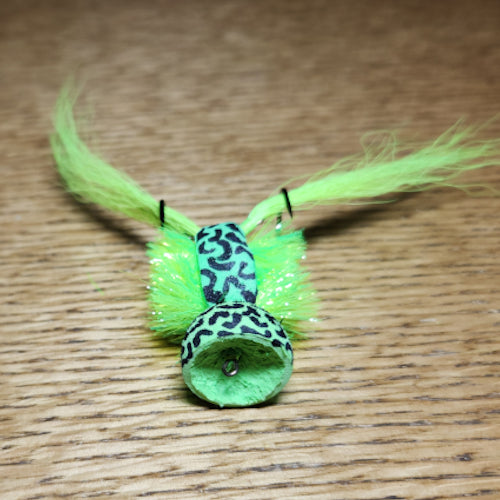 Ozzy Native Flies Grappling Frog Popper - Troutlore Fly Tying Store and Fly Shop Australia