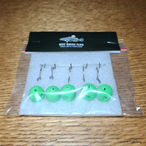 Ozzy Native Flies Grappling Frog Popper Kit - Troutlore Fly Tying Store Australia