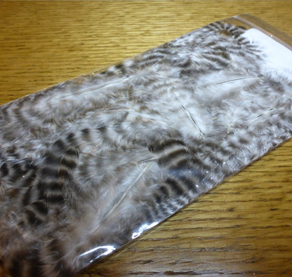 Hareline Grizzly Soft Hackle Natural - Troutlore Fly Tying Shop Australia