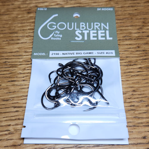 Goulburn Steel 2190 Native Big Game Hooks - Troutlore Fly Tying Shop Australia