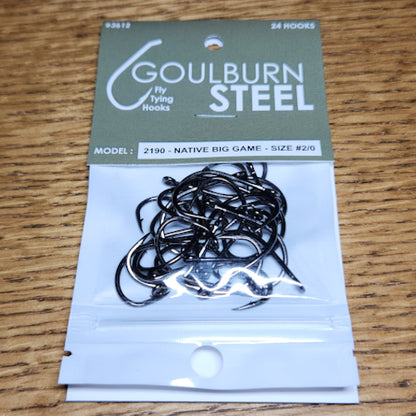 Goulburn Steel 2190 Native Big Game Hooks - Troutlore Fly Tying Shop Australia