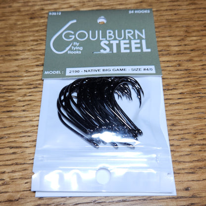 Goulburn Steel 2190 Native Big Game Hooks - Troutlore Fly Tying Shop Australia