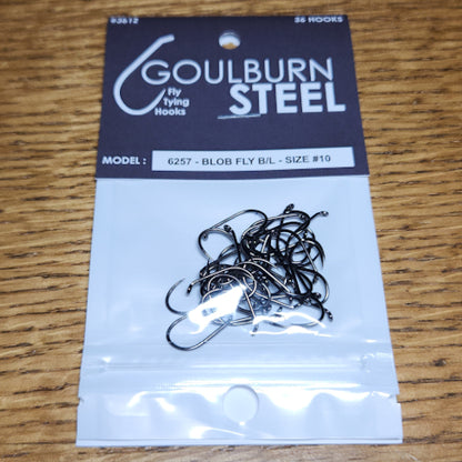 Goulburn Steel 6257 Barbless Blob Hooks - Troutlore Fly Tying Supplies Australia